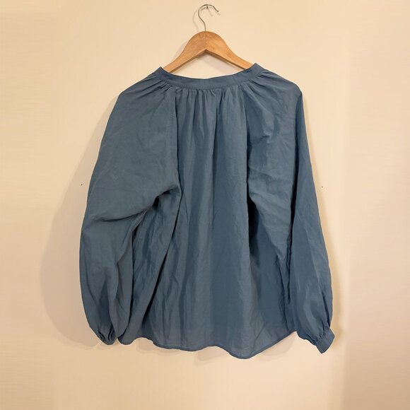 Uniqlo X JW Anderson Volume Puff Sleeve Long Sleeve Blouse - Picture 3 of 5